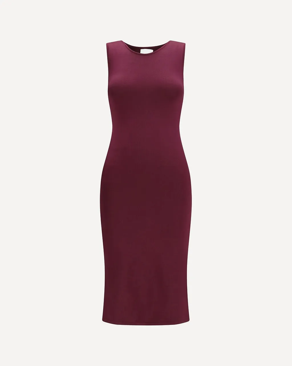 Sleeveless Slim Long Silk Dress