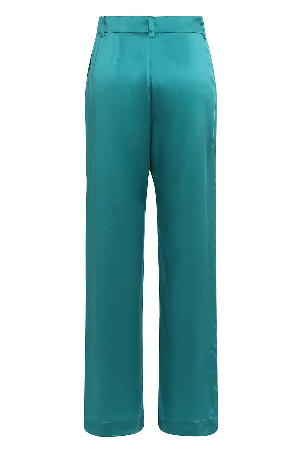 Emerson High-Waist Silk Pants