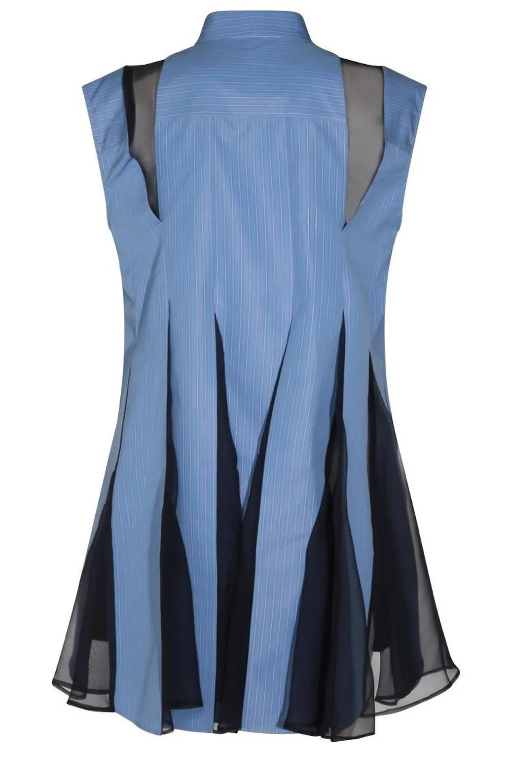 Sacai Striped Pleated Dress