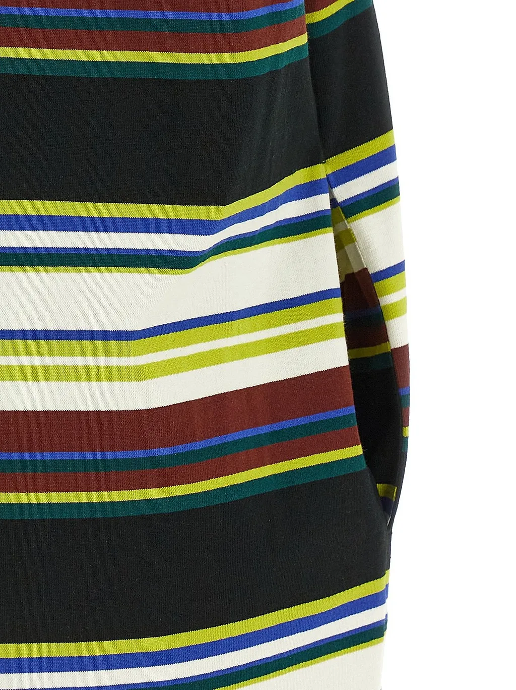 Sacai Striped Crewneck T-Shirt Dress