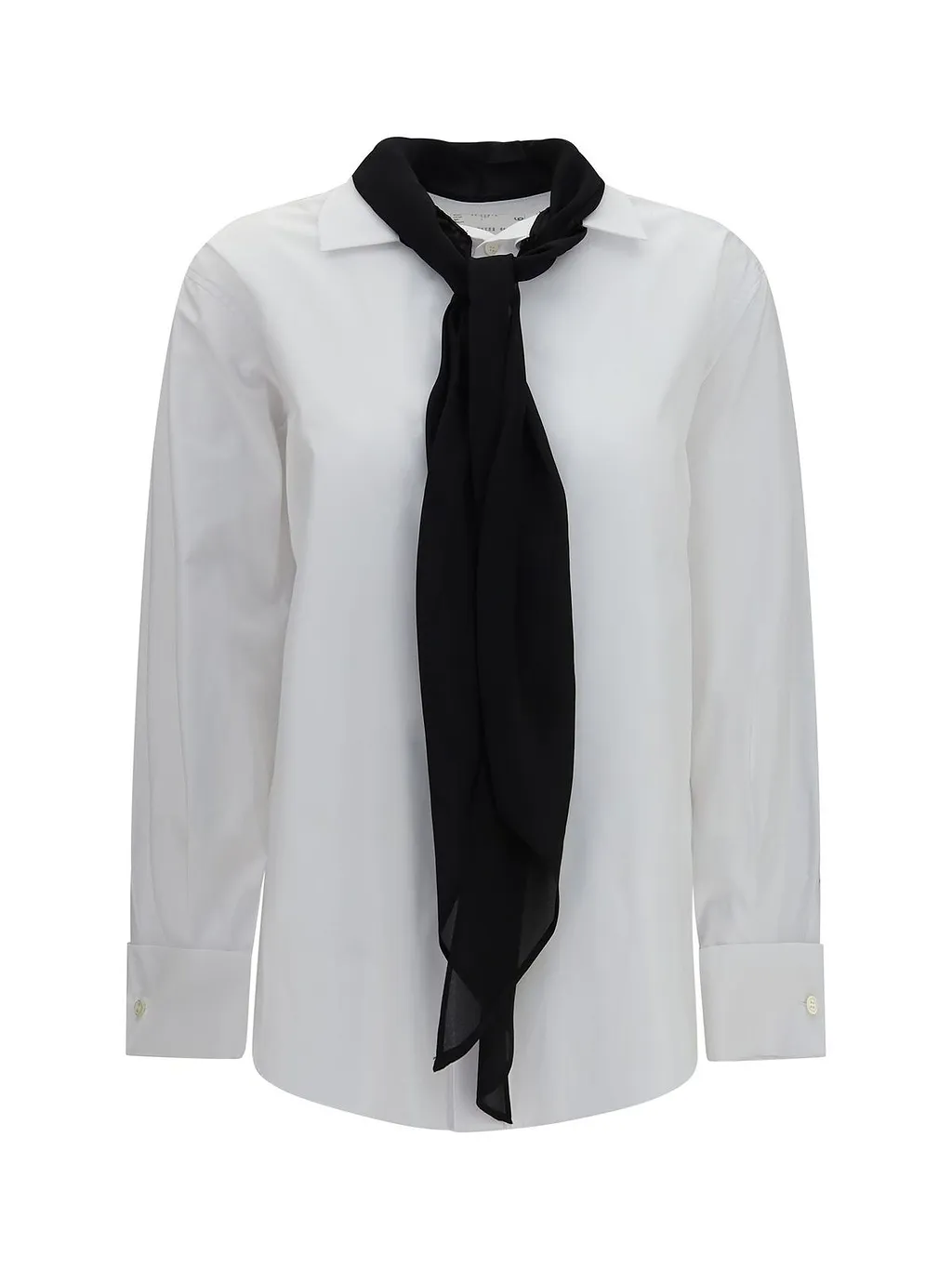 Sacai Scarf Detailed Poplin Shirt