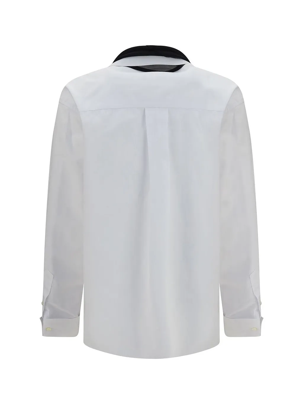 Sacai Scarf Detailed Poplin Shirt