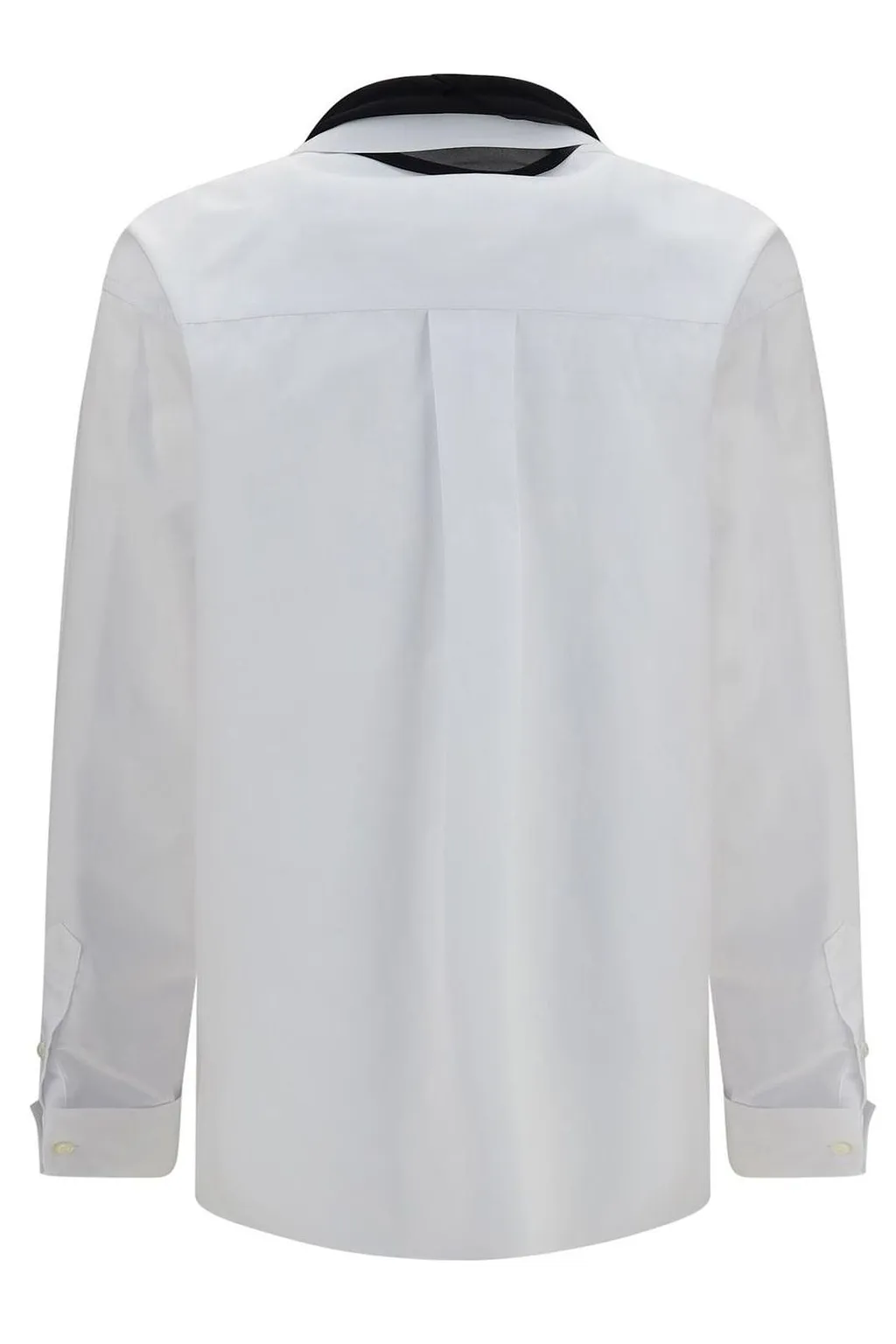 Sacai Scarf Detailed Poplin Shirt