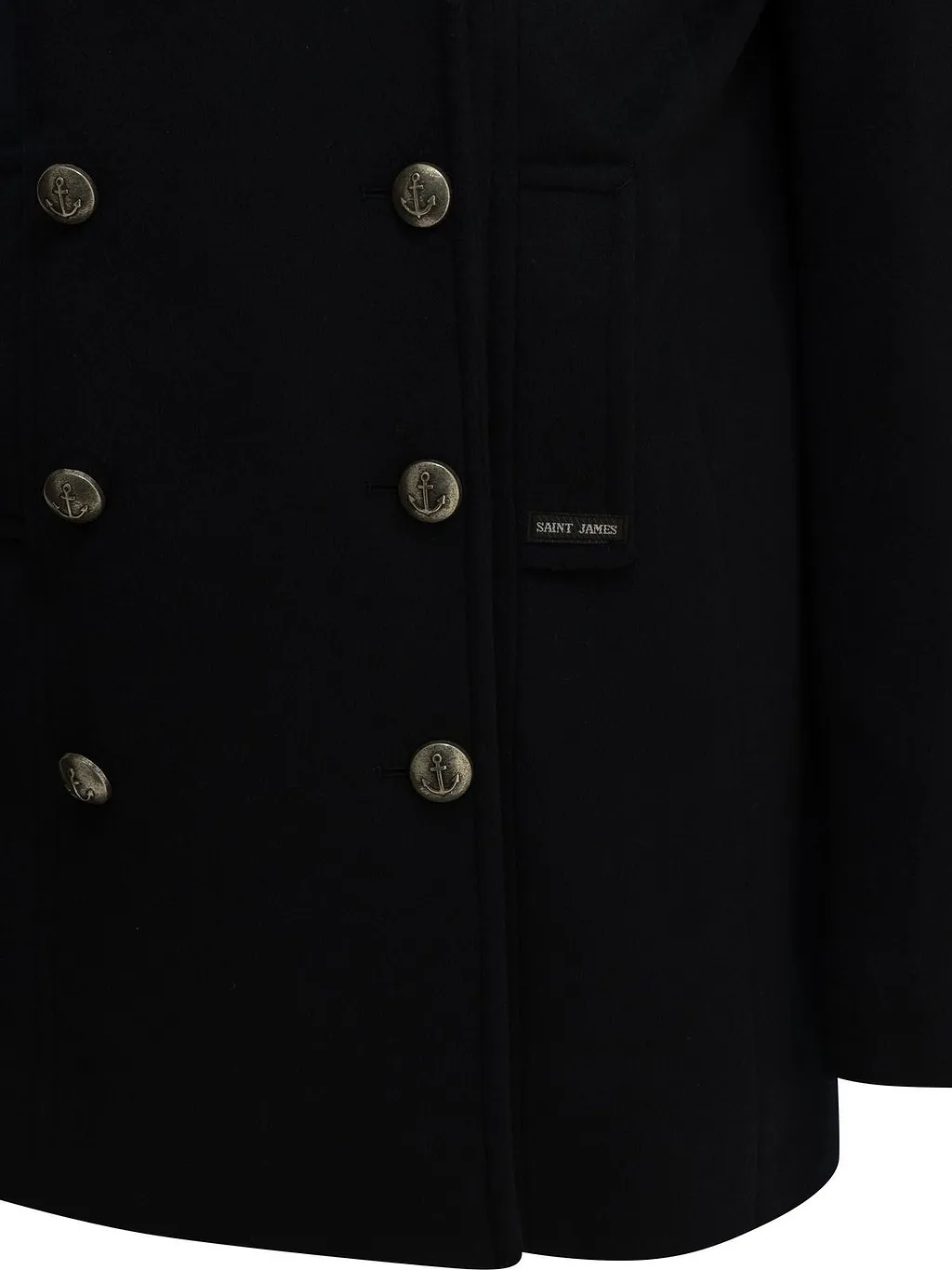 Saint James Double-Breasted Peacoat