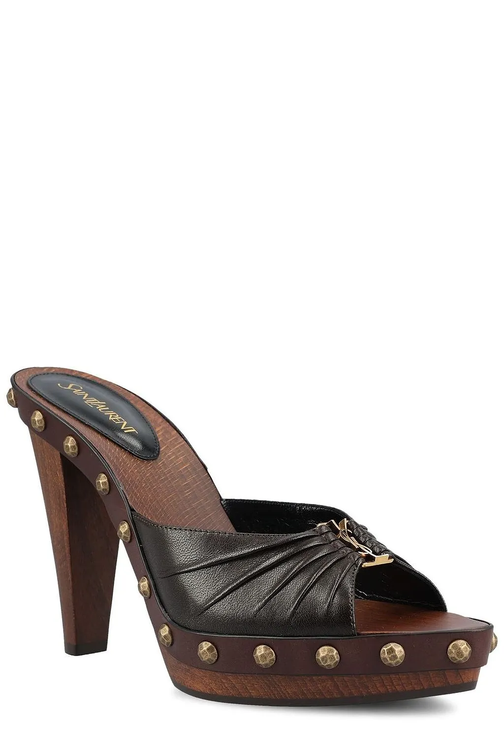 Saint Laurent Babylone Block Heel Clogs