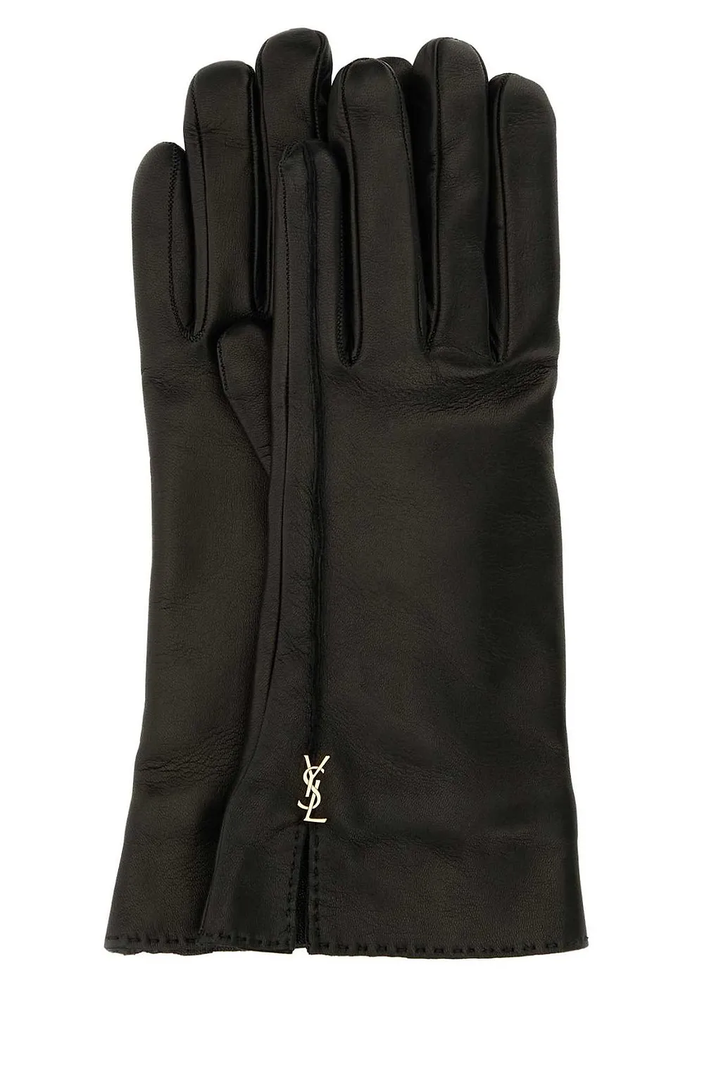 Saint Laurent Cassandre Logo Plaque Gloves