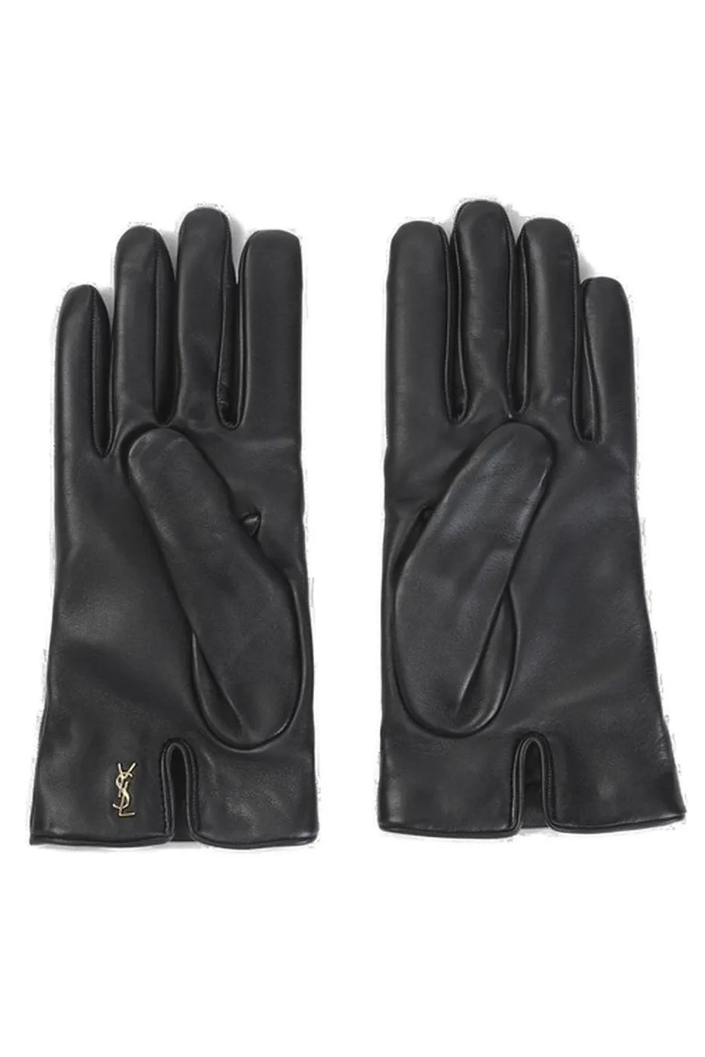 Saint Laurent Cassandre Logo Plaque Gloves