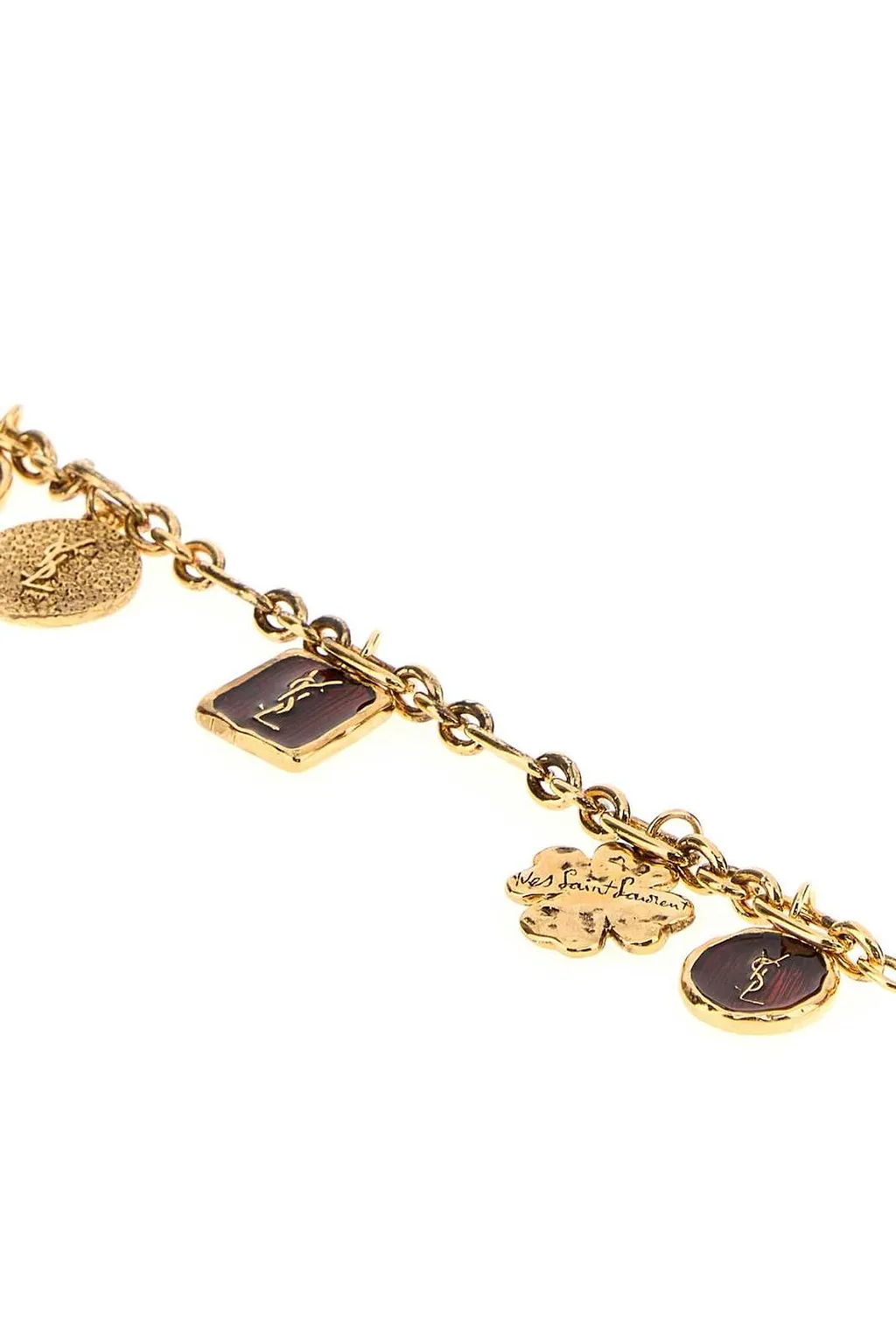 Saint Laurent Cassandre Multi-Charm Bracelet