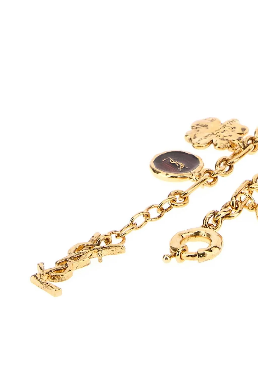 Saint Laurent Cassandre Multi-Charm Bracelet