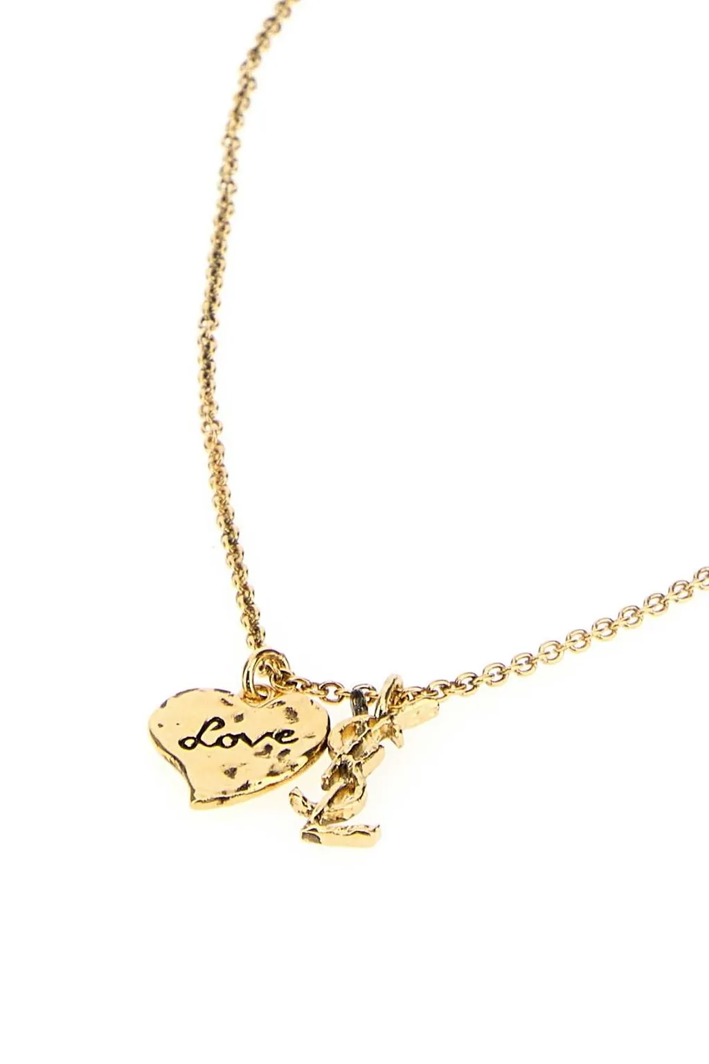 Saint Laurent Coeur Heart Charm Necklace