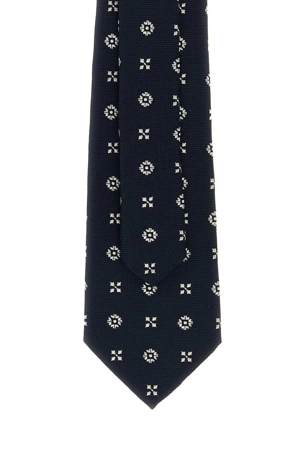 Saint Laurent Embroidered Jacquard Tie