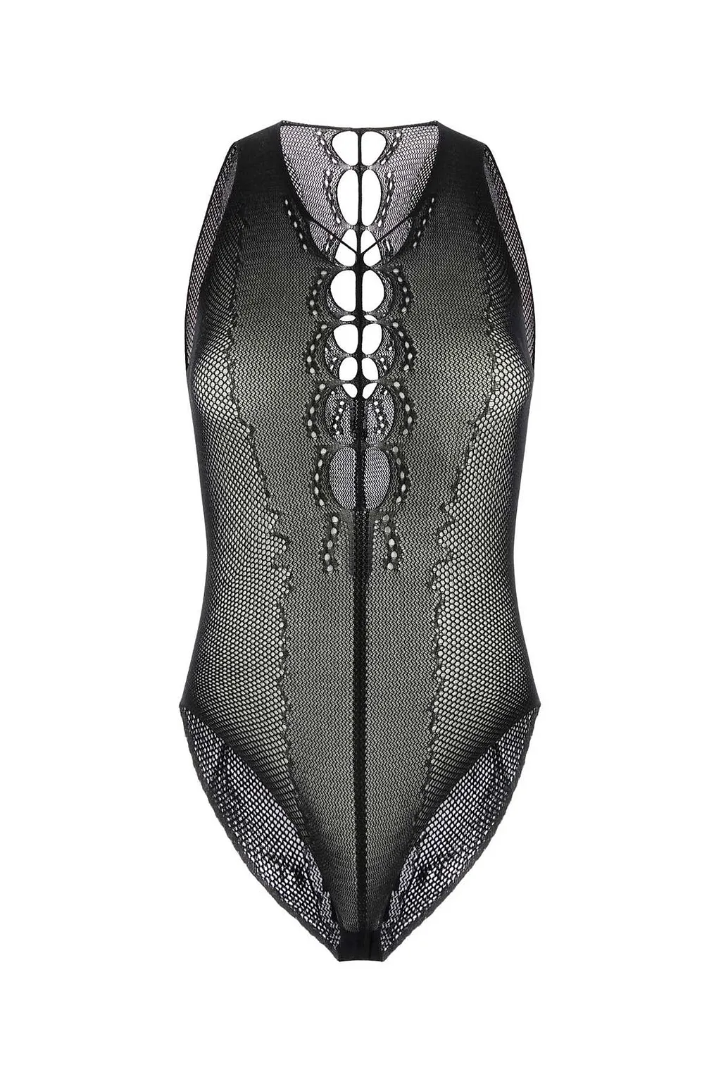 Saint Laurent Fishnet Sleeveless Jumpsuit