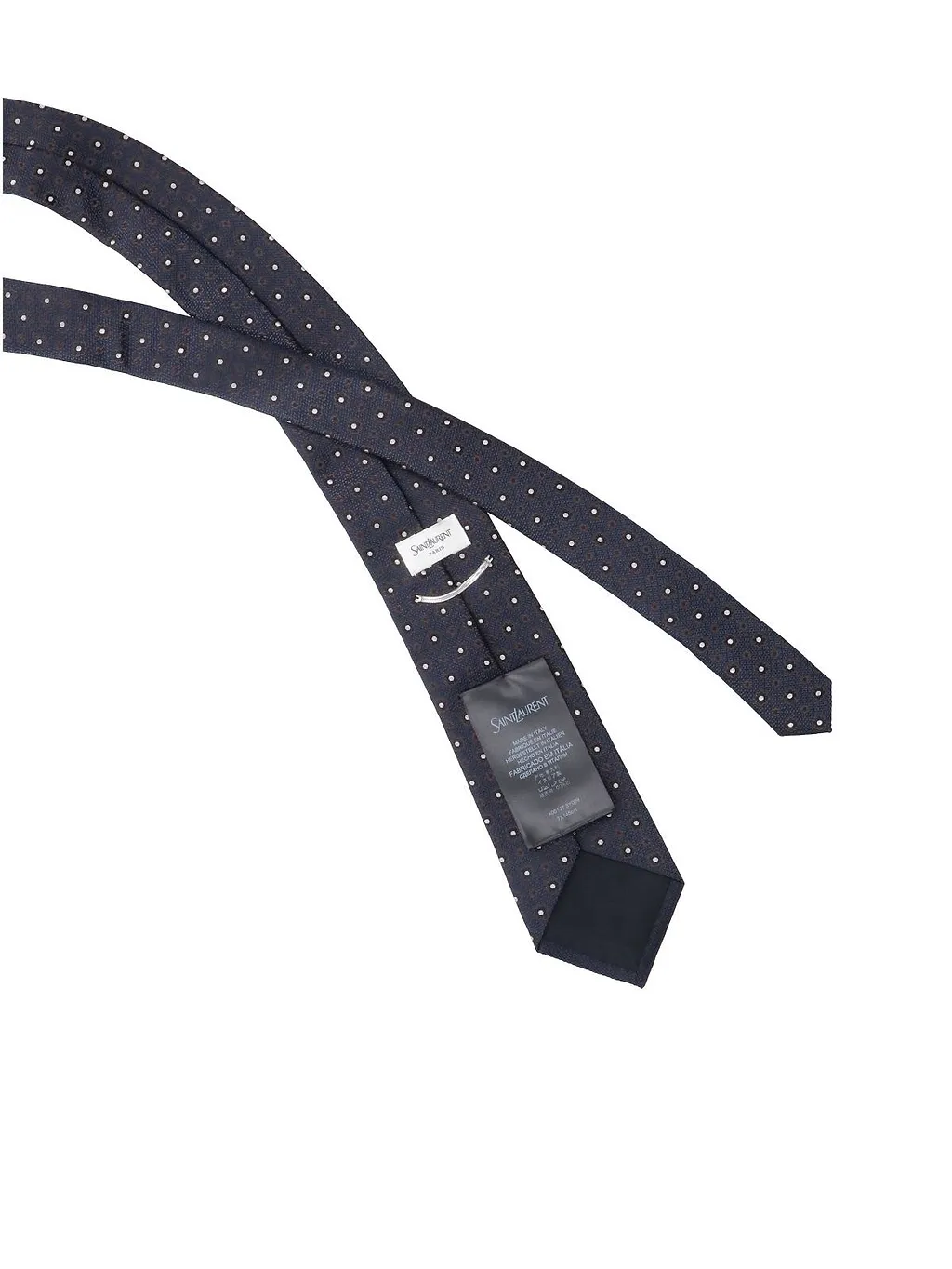 Saint Laurent Jacquard Tapered Tie