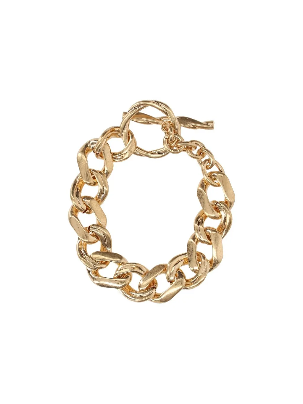 Saint Laurent Logo Engraved Chain Bracelet