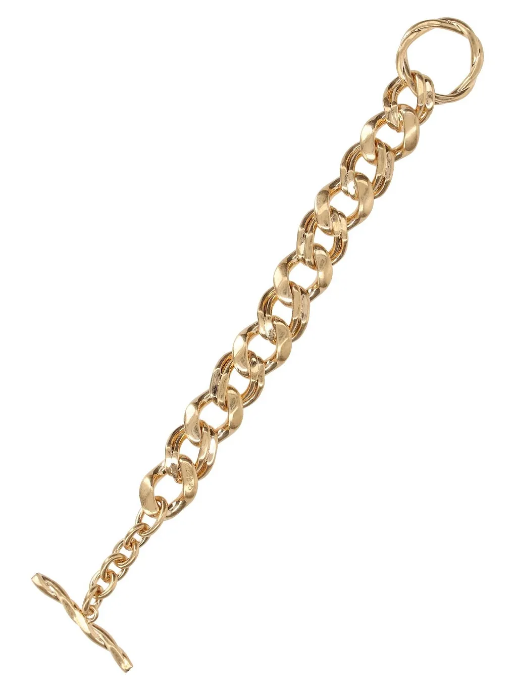 Saint Laurent Logo Engraved Chain Bracelet