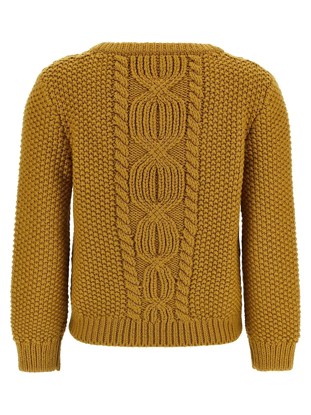 Saint Laurent Scoop-Neck Cable-Knit Jumper