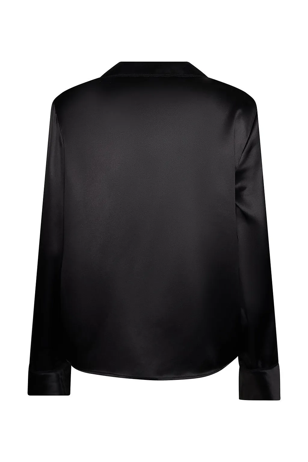 Saint Laurent Satin Button-Up Blouse