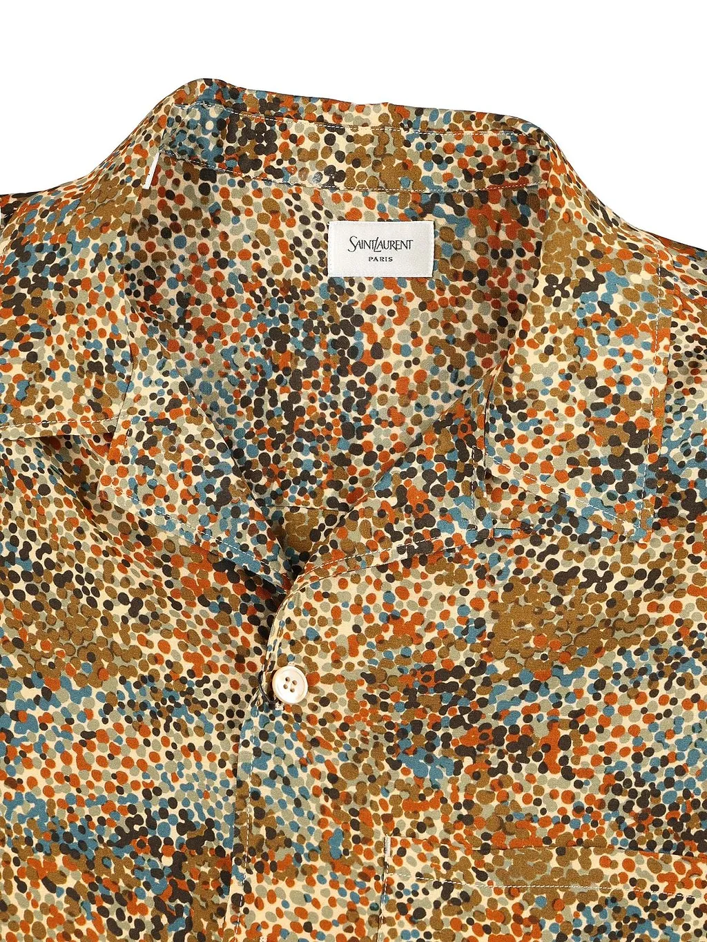Saint Laurent All-Over Patterned Button-Up Shirt