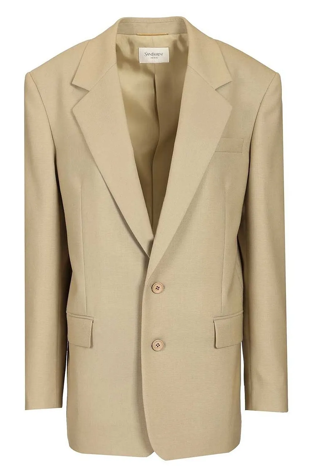 Saint Laurent Single-Breasted Long-Sleeved Jacket