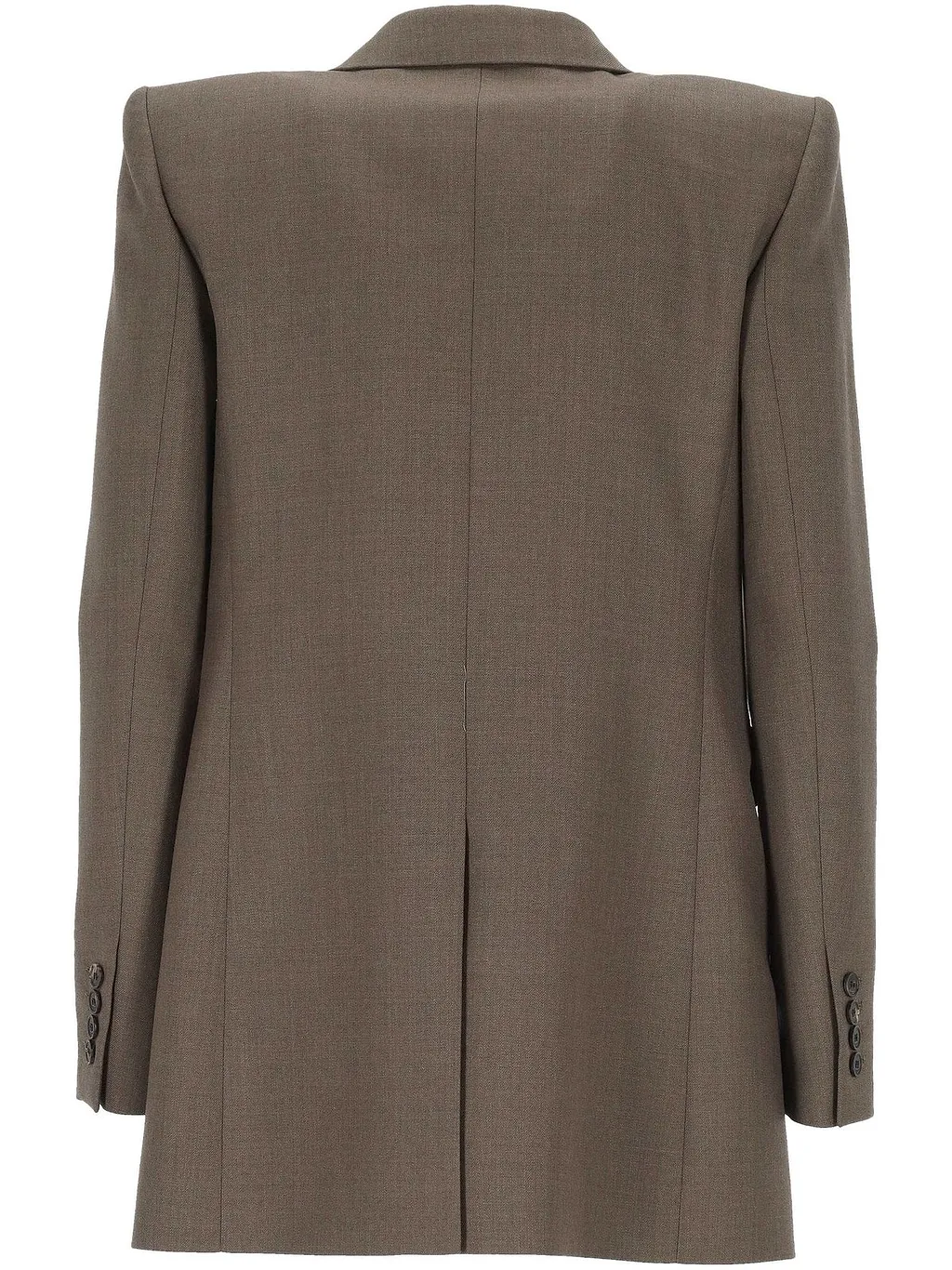 Saint Laurent Single-Breasted Long Jacket