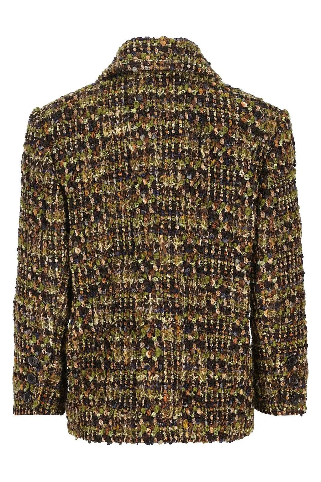 Saint Laurent Single-Breasted Tweed Jacket
