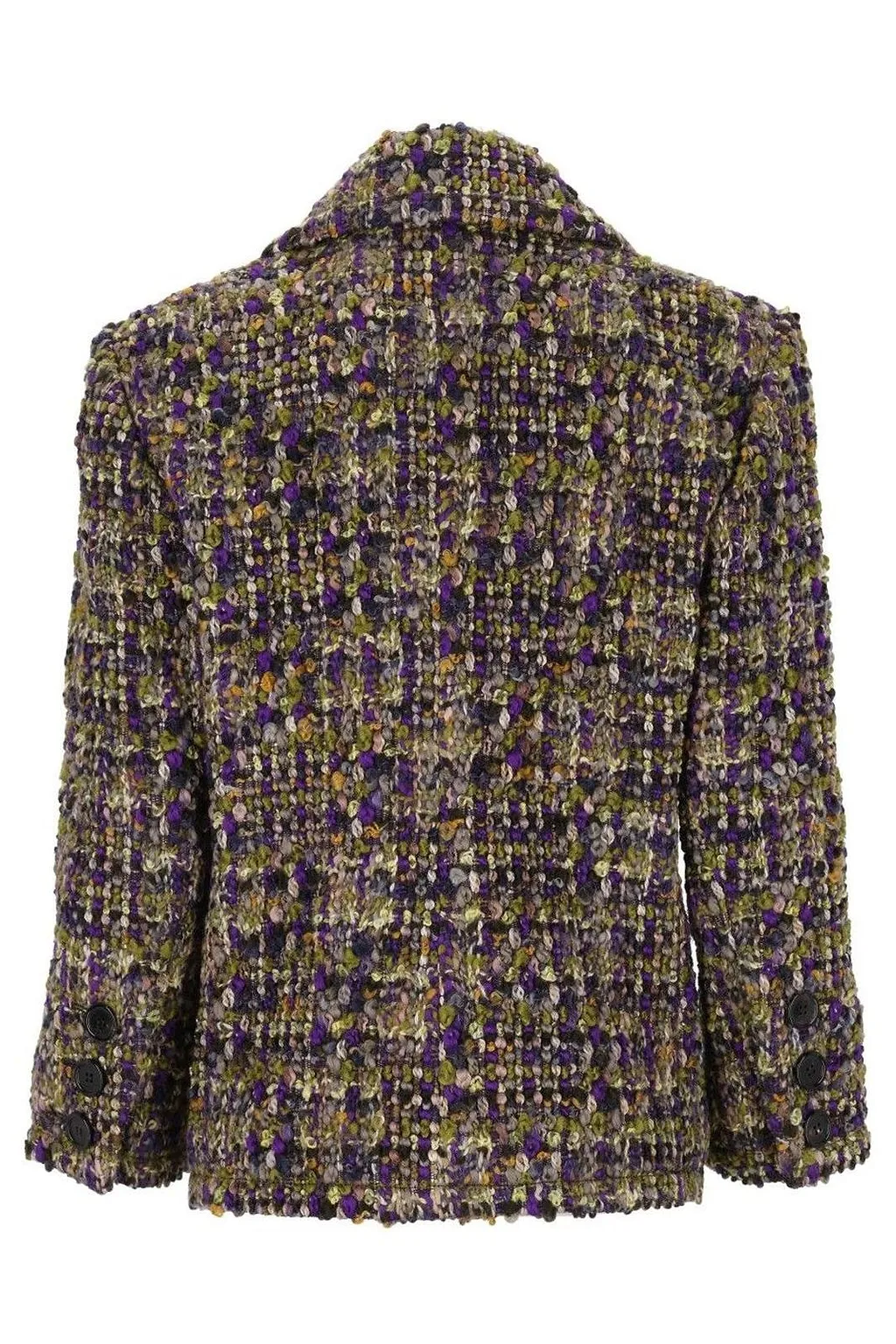 Saint Laurent Single-Breasted Tweed Jacket