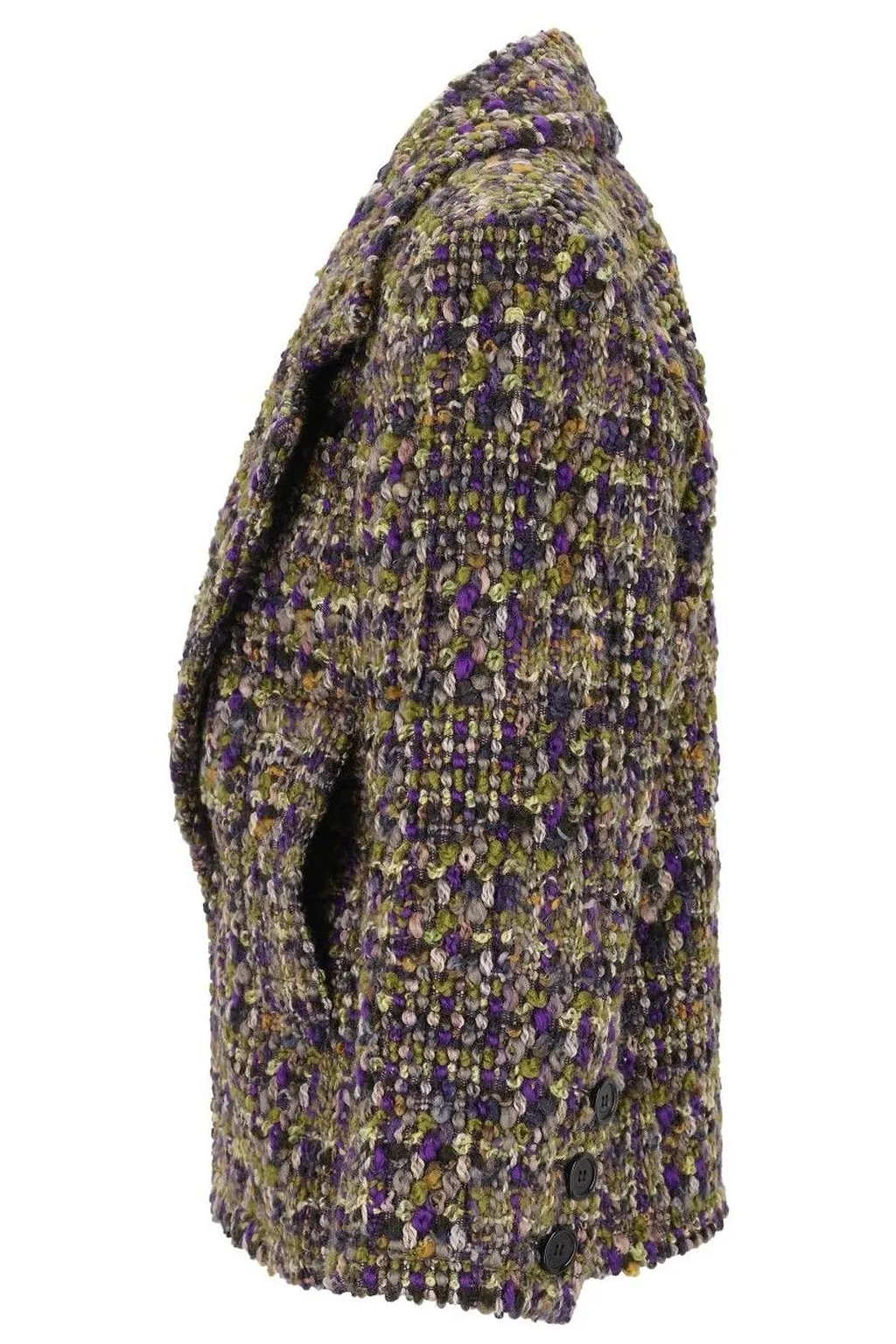 Saint Laurent Single-Breasted Tweed Jacket