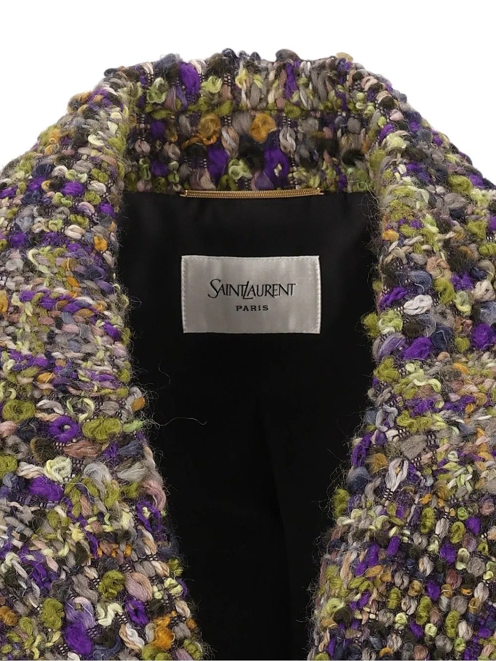 Saint Laurent Single-Breasted Tweed Jacket