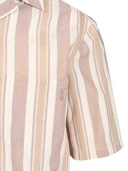 Saint Laurent Striped Button-Up Shirt