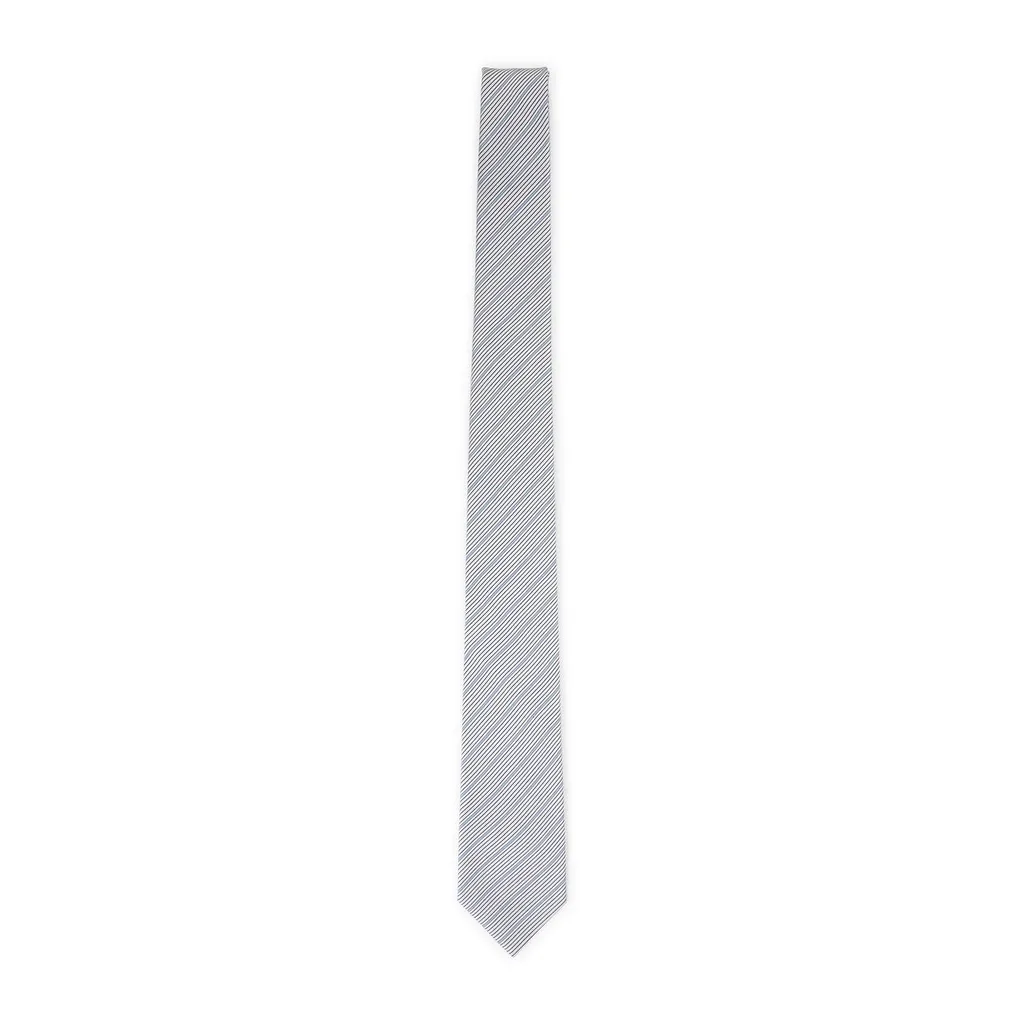 Saint Laurent Striped Tapered Tie