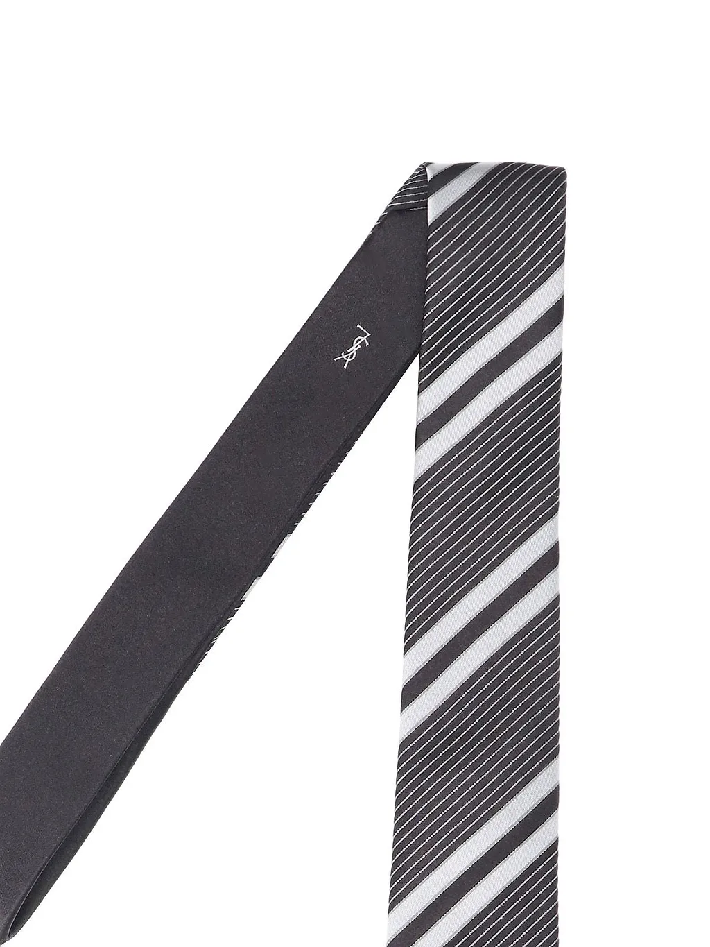 Saint Laurent Striped Jacquard Tie