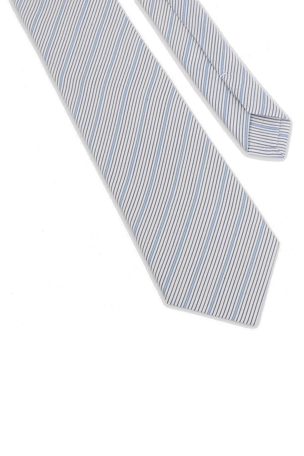 Saint Laurent Striped Tapered Tie
