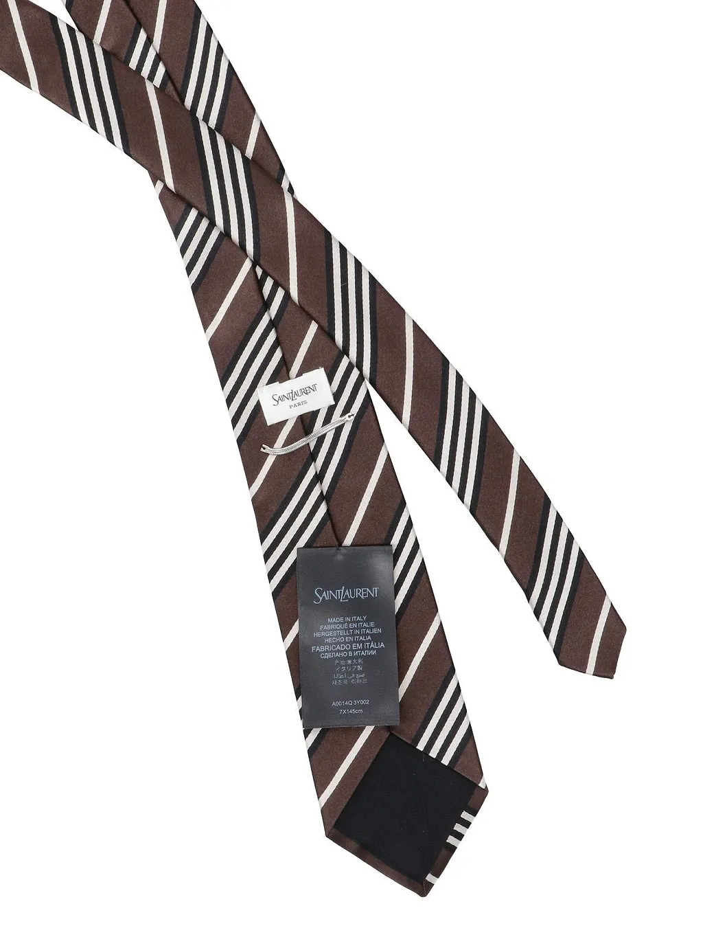 Saint Laurent Striped Tie