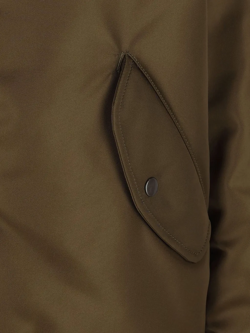Saint Laurent Zip-Up Long-Sleeved Coat