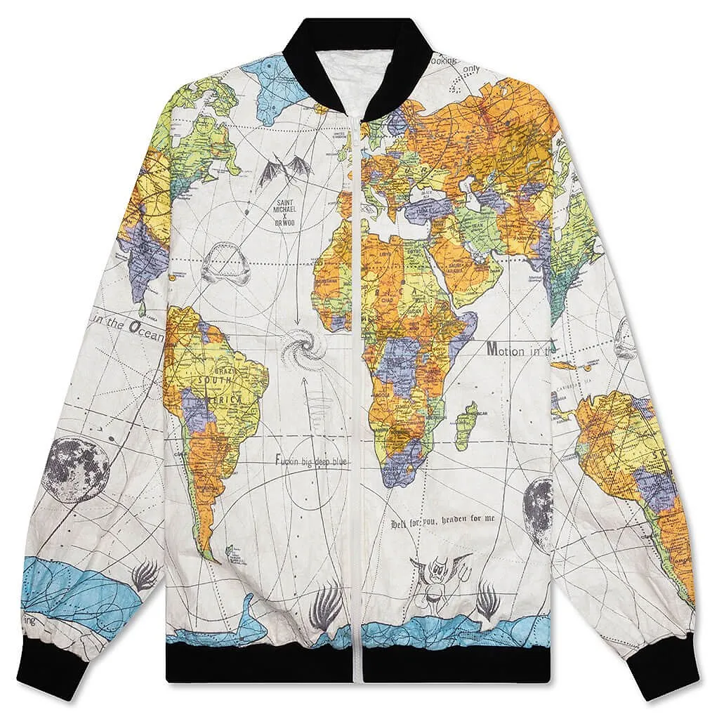 Saint Michael Graphic Print Bomber Jacket