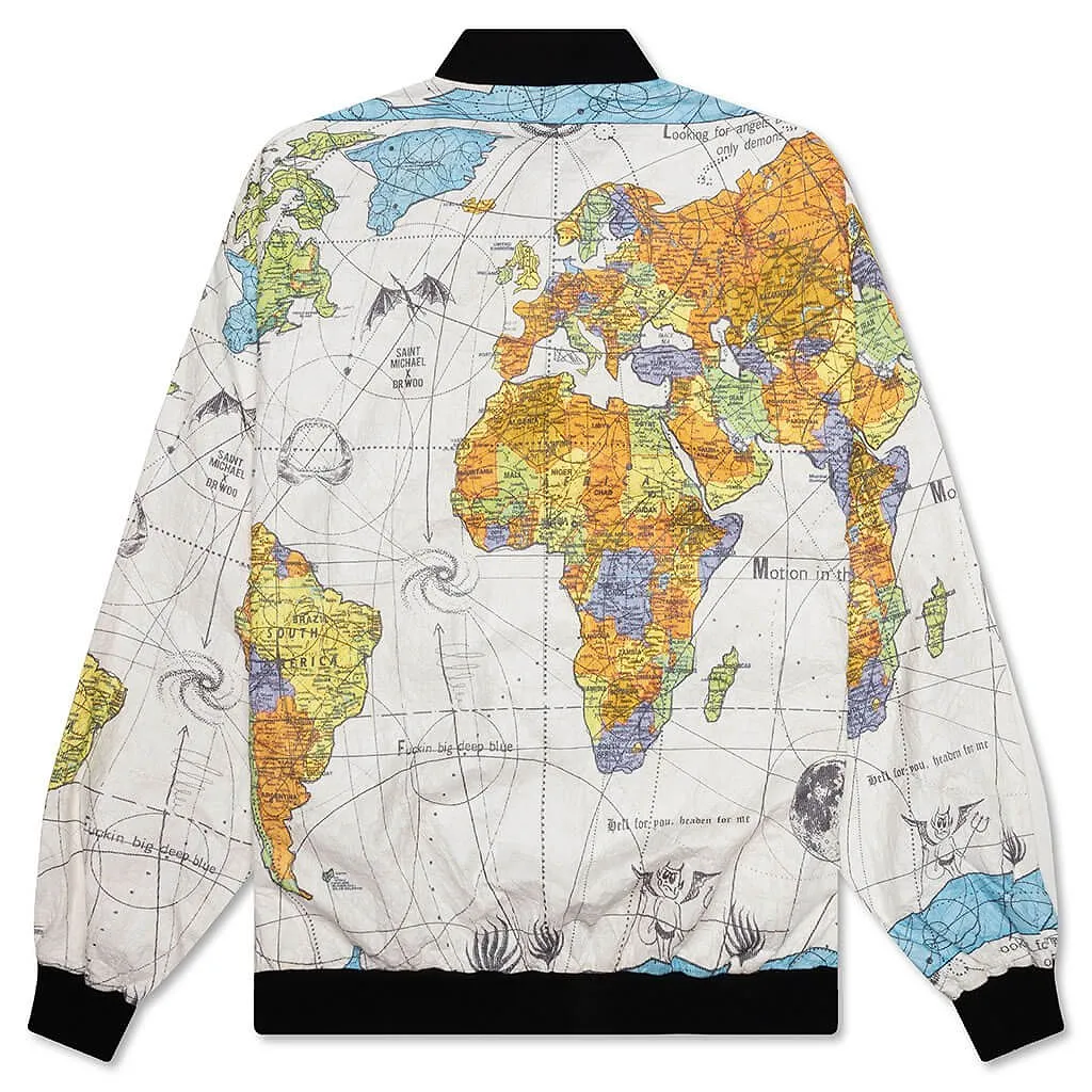 Saint Michael Graphic Print Bomber Jacket