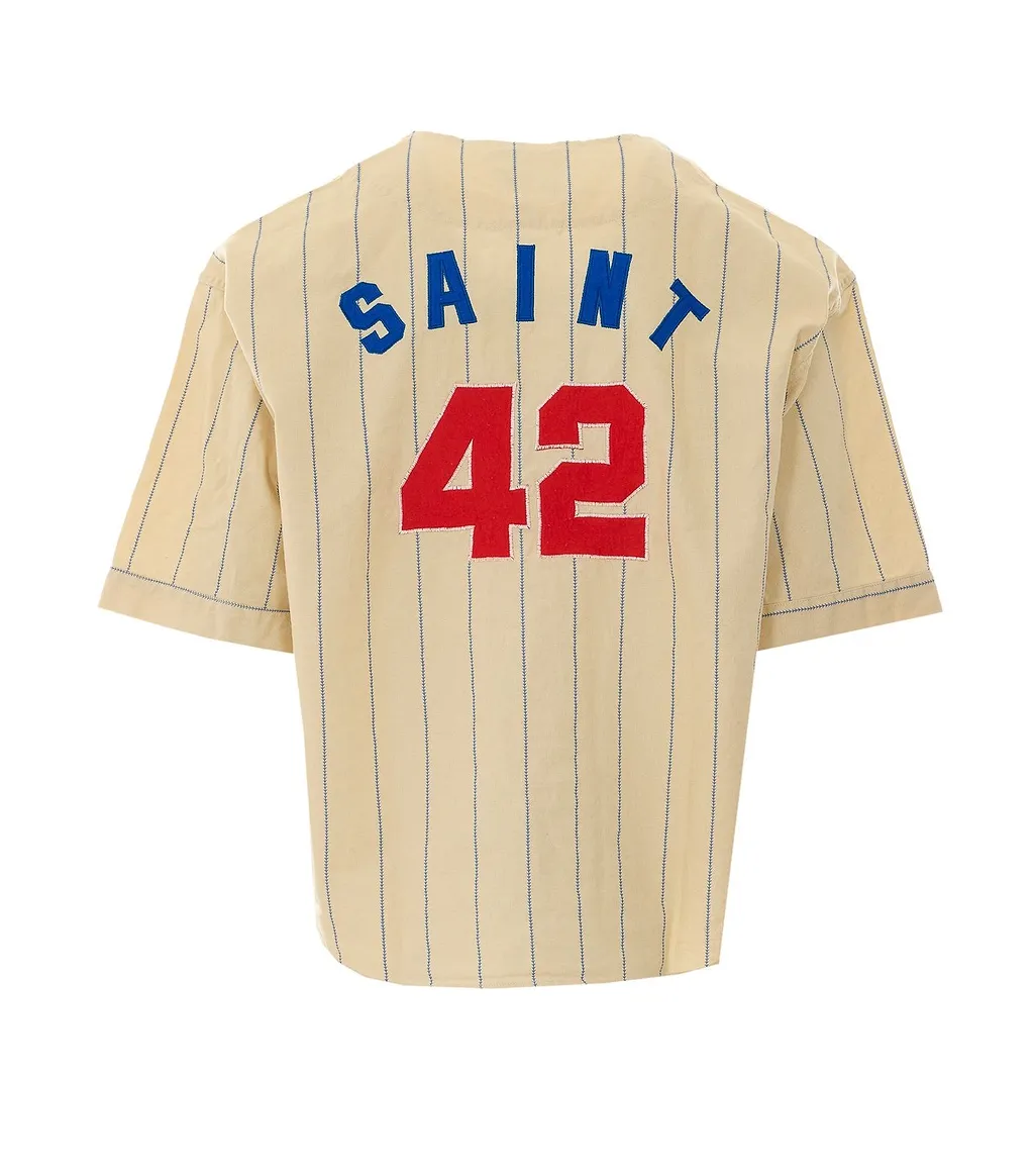 Saint Mxxxxxx Eternity Striped Baseball Shirt