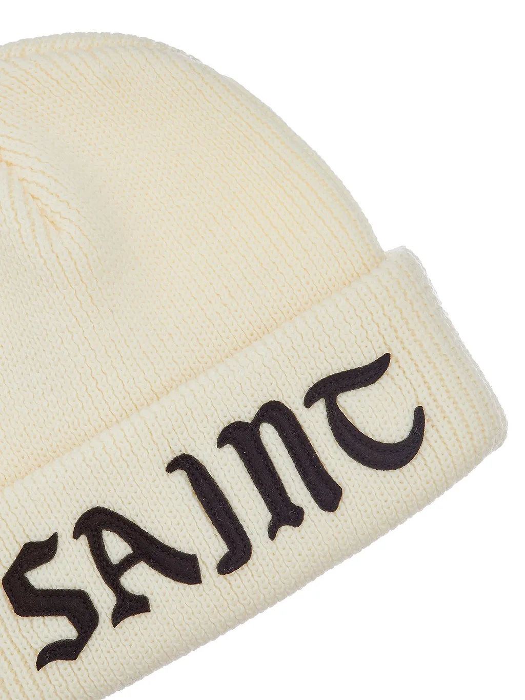 Saint Mxxxxxx Logo Embroidered Knitted Beanie