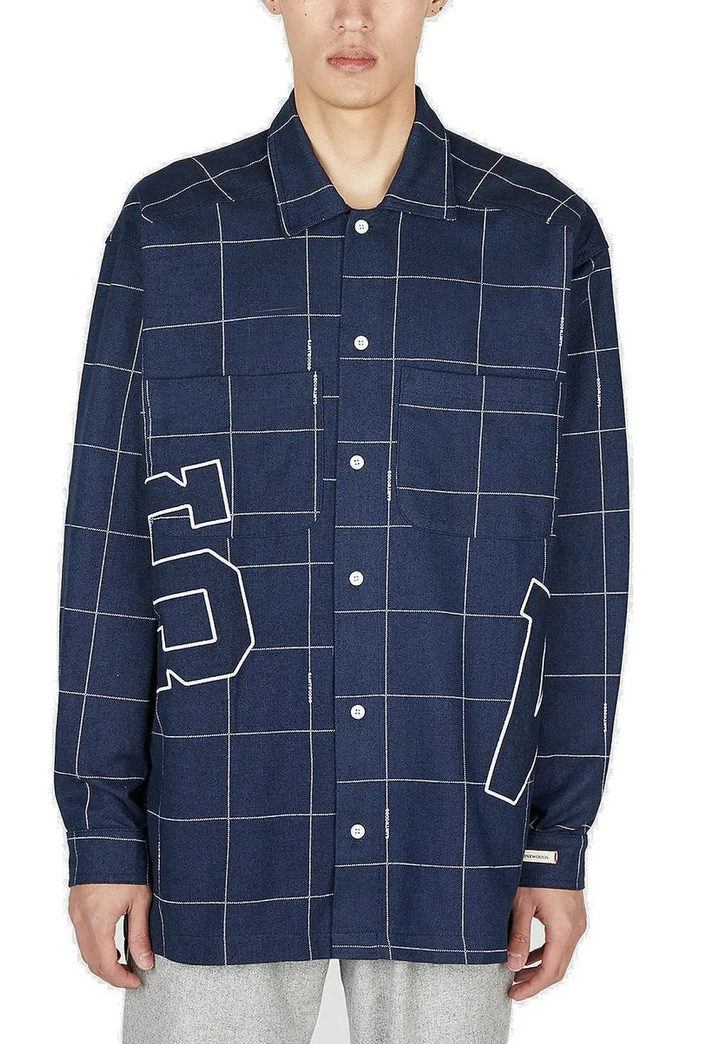 Saintwoods Checked Buttoned Flannel Shirt