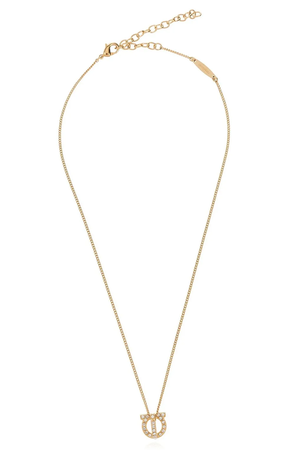 Ferragamo Embellished Gancini Chain-Linked Necklace