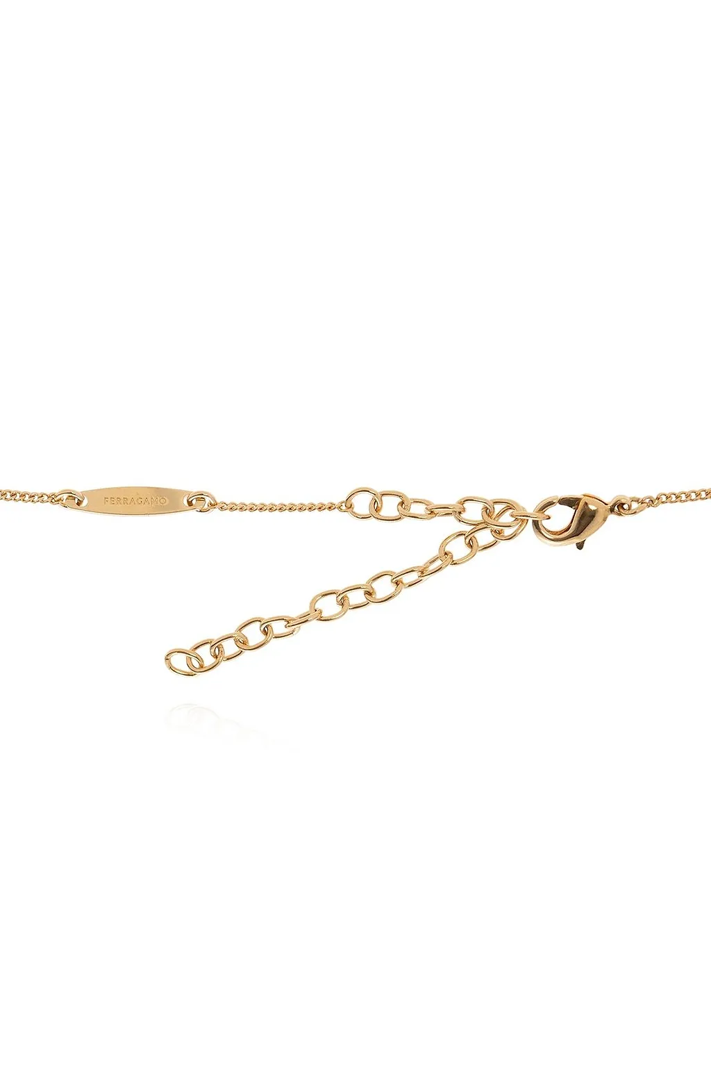 Ferragamo Embellished Gancini Chain-Linked Necklace