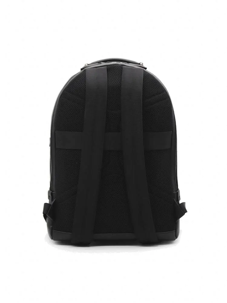 Ferragamo Logo Embroidered Zipped Backpack