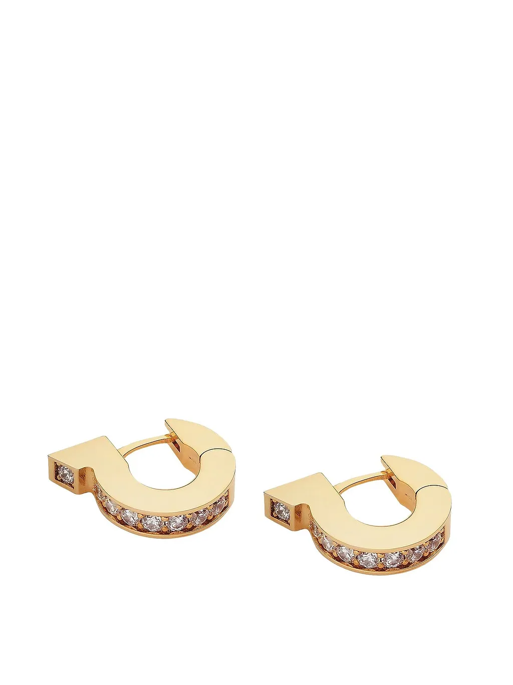 Ferragamo Gancini Embellished Earrings
