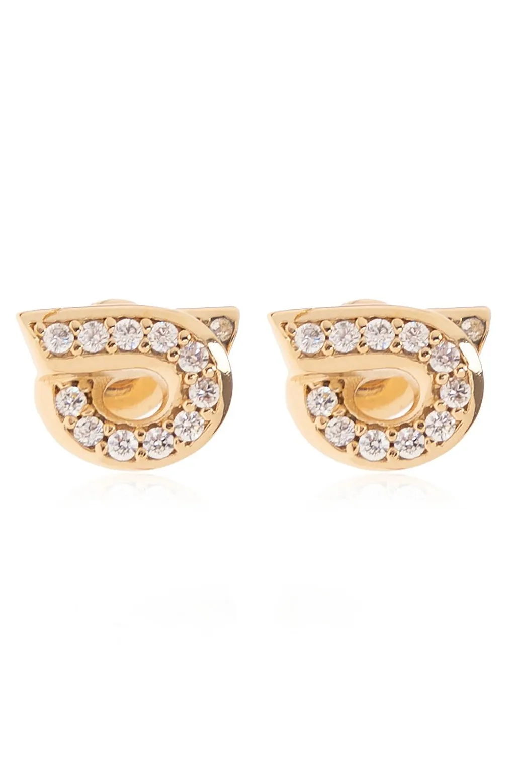 Ferragamo Gancini Embellished Earrings