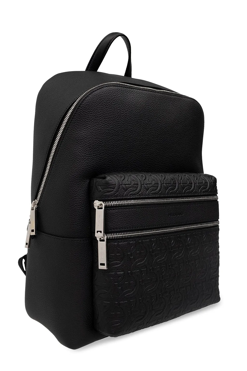 Ferragamo Logo-Embossed Zipped Backpack