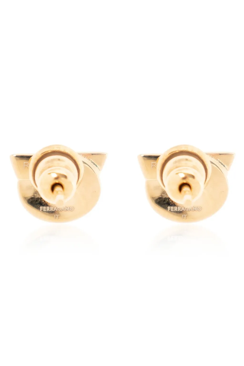 Ferragamo Logo Engraved Earrings