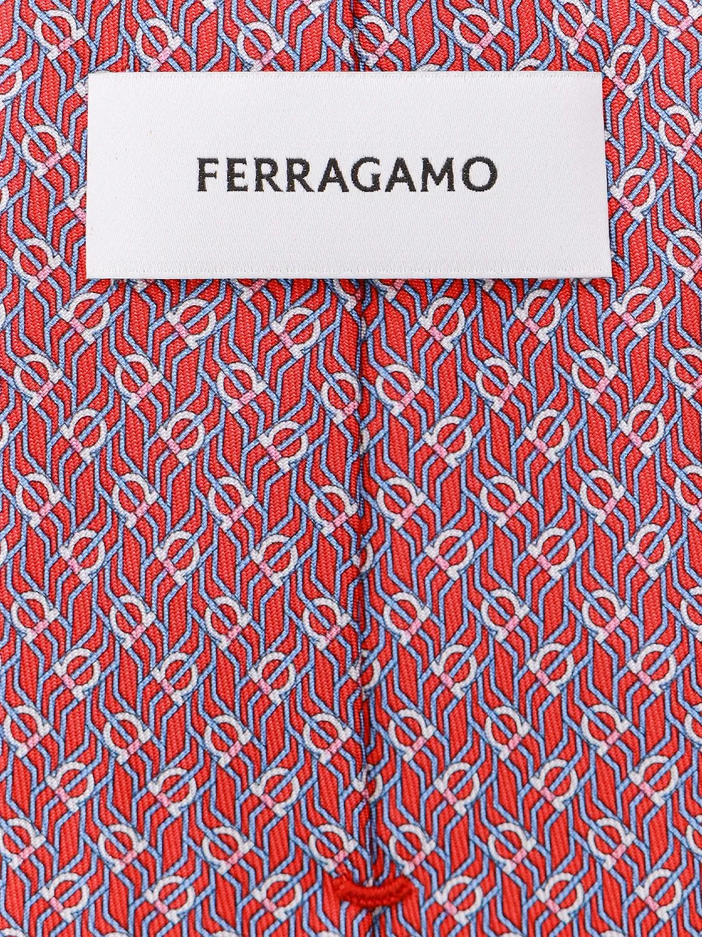 Ferragamo Tetris-Printed Pointed-Tip Tie