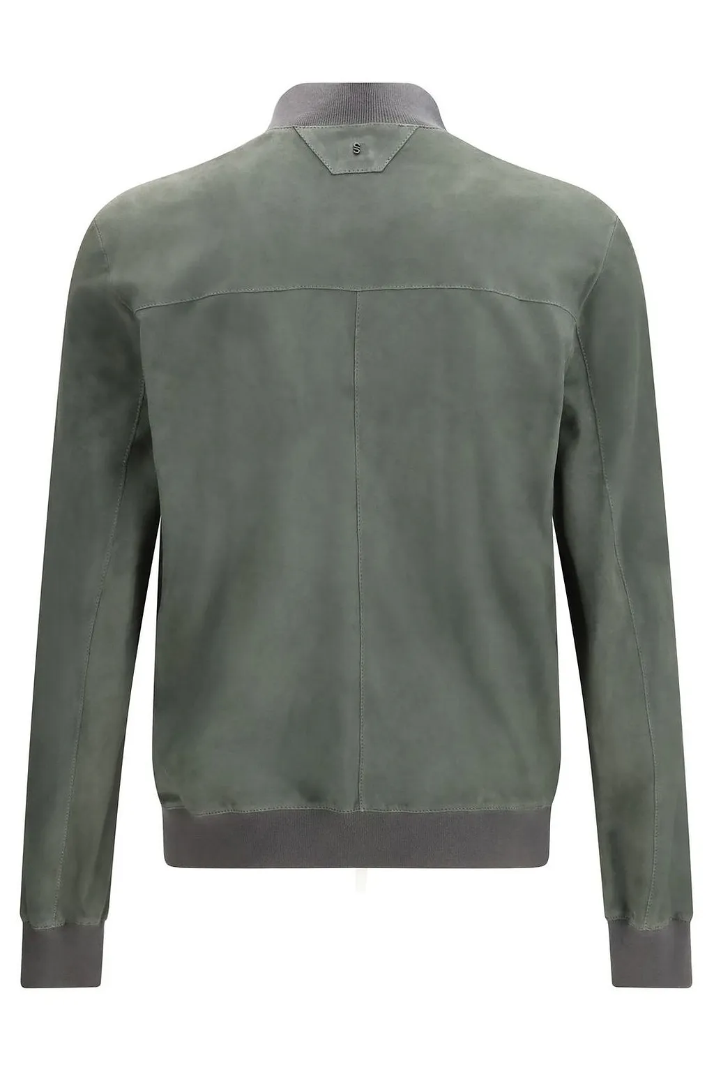 Ribbed Collar Bomber Jacket