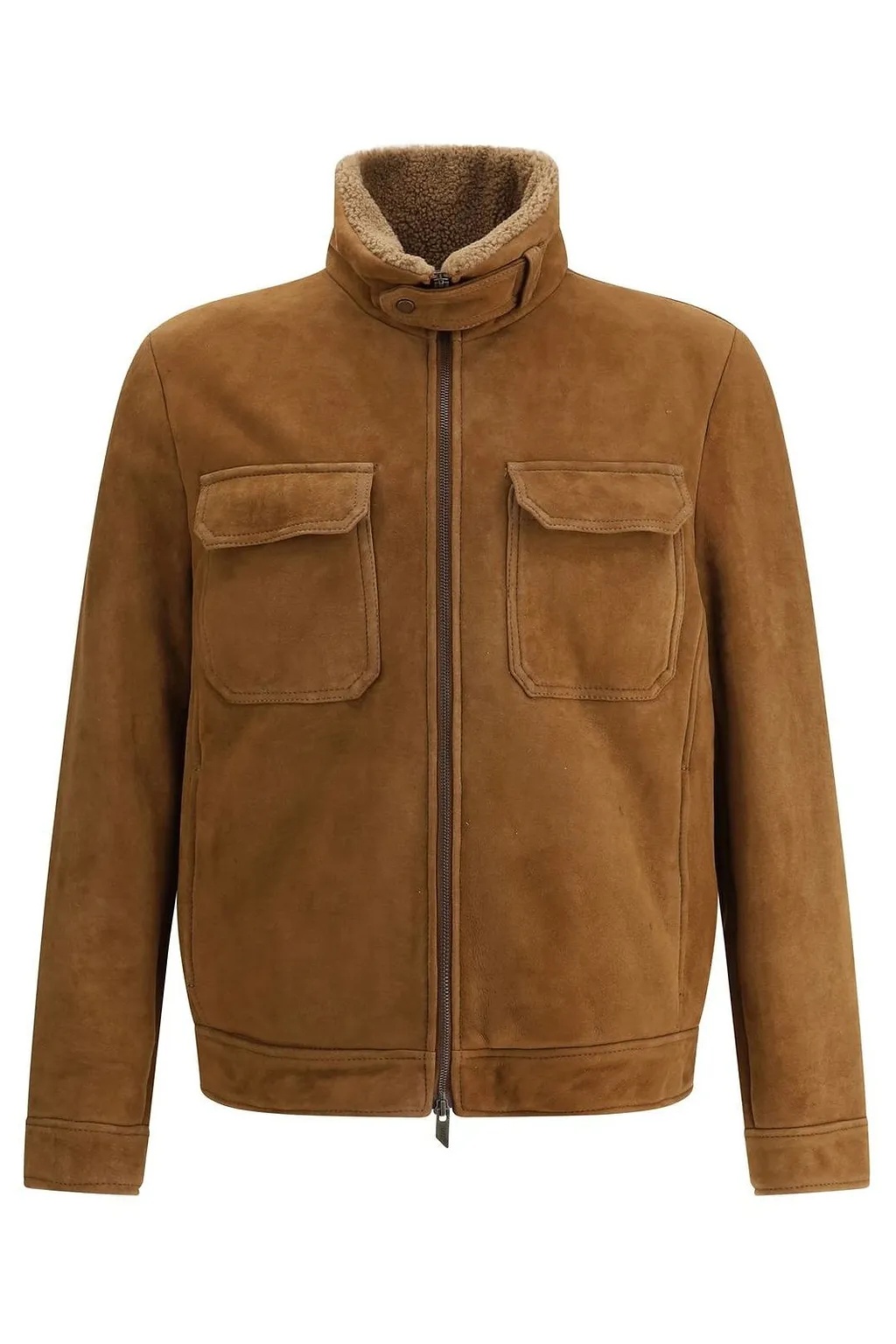 Shearling Zip-Up Jacket