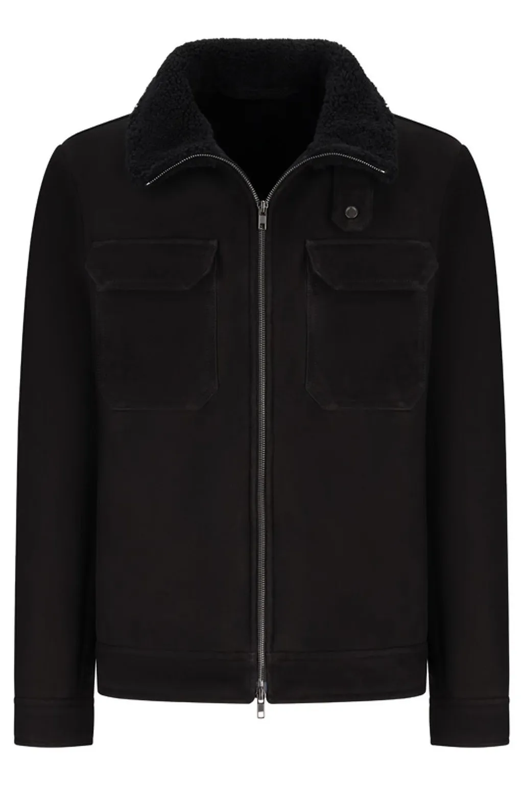 Shearling Zip-Up Jacket